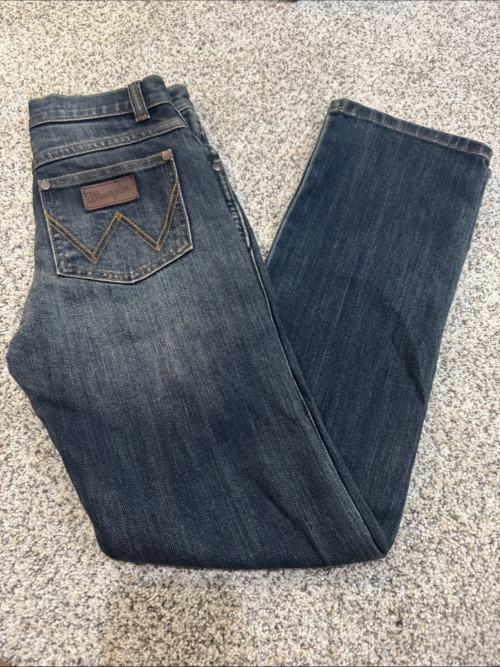 Wrangler Indigo Blue Straight-Leg Denim Jeans